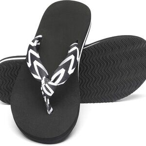 Women Flip Flops Beach Sandals Casual Indoor Outdoor EVA Yoga Mat Sole